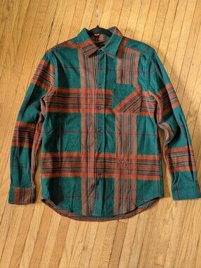 Portuguese Flannel Genesis Flannel Shirt Medium Burgundy / Green / Rust